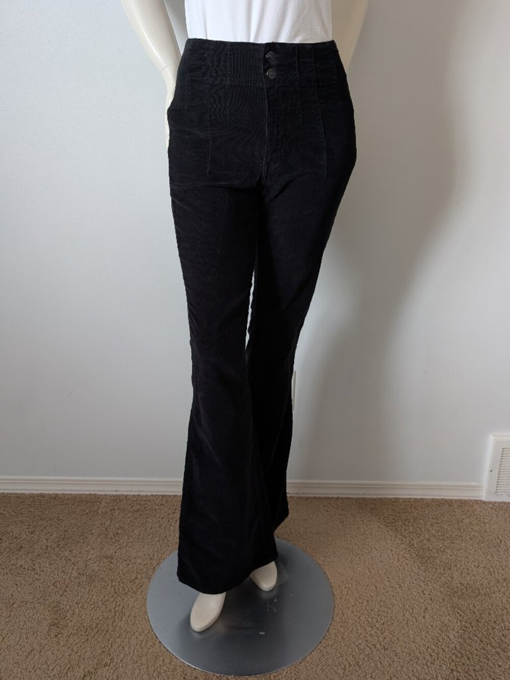 Free People - We The Free - Black Cord Flare Pants - Size 26